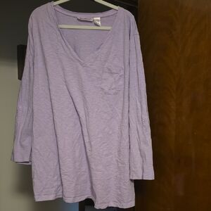 Coldwater Creek Lavender Long Sleeve Tee